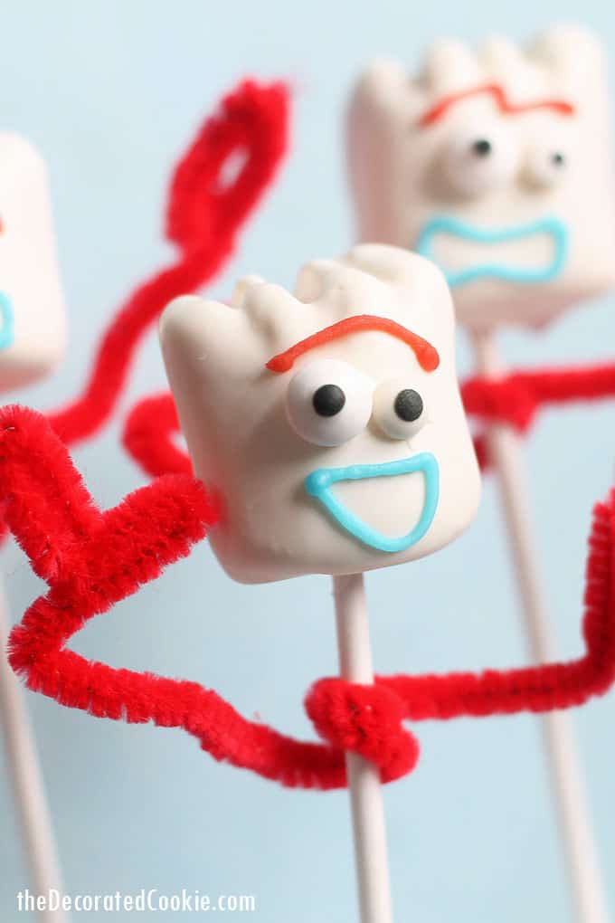 FORKY TOY STORY MARSHMALLOWS -- fun Toy Story food idea